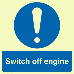 Switch off engine